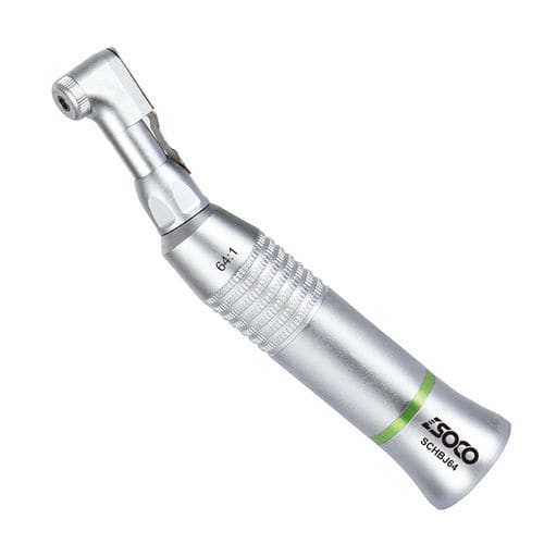 Contrangolo odontoiatrico - SCHBJ64 - SOCO Precision Instrument Co., Ltd. - pneumatico / riduttore / con pulsante