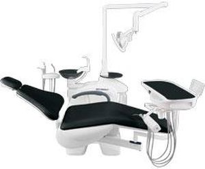 Riunito odontoiatrico con poltrona elettrica - Suzy Emerald-2 baseless - SUZ-DENT INDIA PVT LTD - con portastrumenti