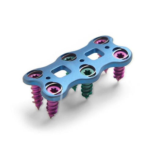 Placca per artrodesi per vertebra cervicale - ATHENA® III - Medyssey Spine - bloccata / in titanio / 2 livelli