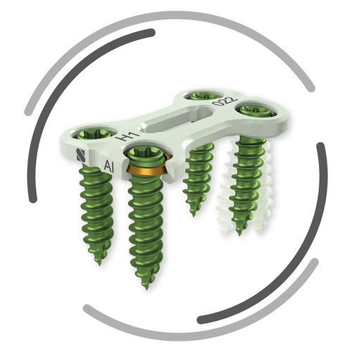 Placca per artrodesi cervicale - ASCOT - Signus Medical - bloccata