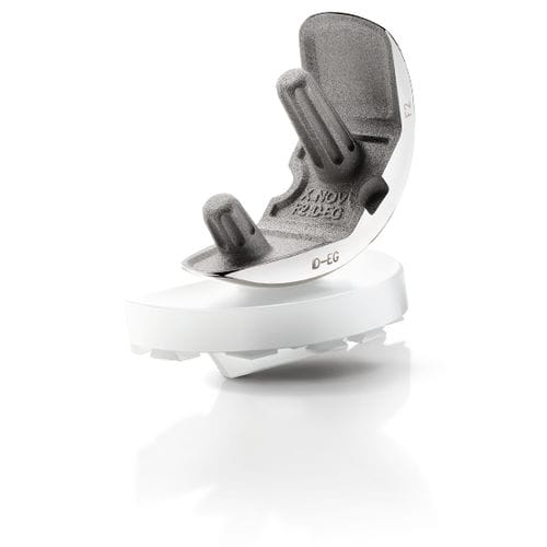 Protesi di ginocchio monocompartimentale - KAPS®Full PE - X-NOV Medical Technology - a piatto fisso