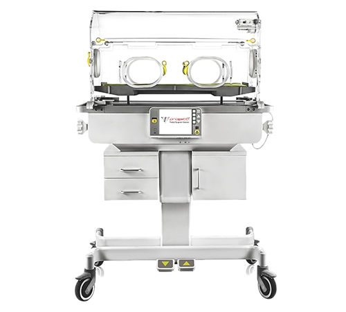 Incubatrice neonatale con rotelle - PG NEST - Progetti S.r.l. - ad altezza regolabile / Trendelenburg / con monitor