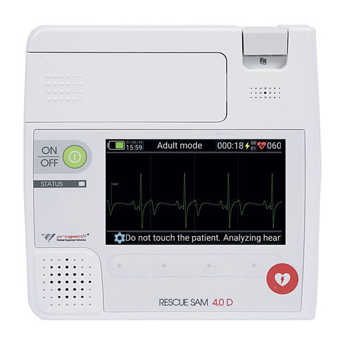 Defibrillatore esterno semiautomatico - Rescue Sam 4.0 D - Progetti S.r.l. - per uso domiciliare / per luoghi pubblici / Bluetooth