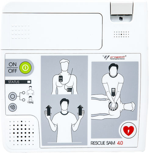 Defibrillatore esterno semiautomatico - Rescue Sam 4.0 - Progetti S.r.l. - per uso domiciliare / per luoghi pubblici / Bluetooth