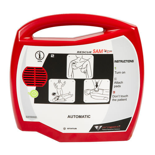 Defibrillatore esterno automatico - RESCUE SAM  - Progetti S.r.l. - per spazio pubblico / per uso domiciliare / bifasico