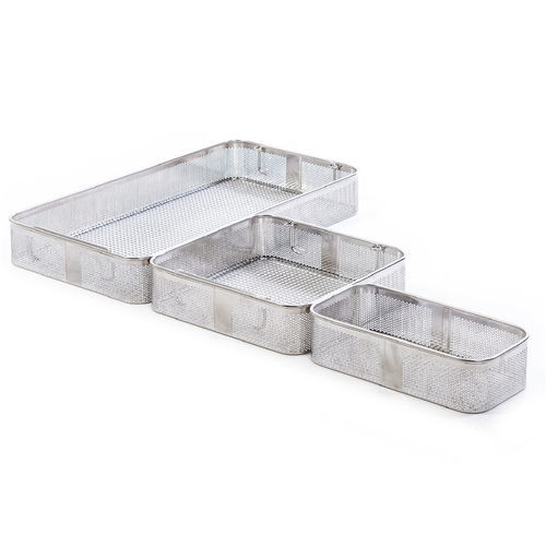 Accessorio di stoccaggio in acciaio inossidabile - 47413 - Owens & Minor - retrattile / con griglia / ISO