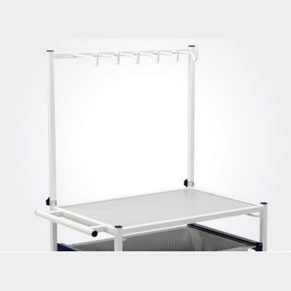 Asta portaflebo con rotelle - 1164601 - ScanModul® - 6 ganci