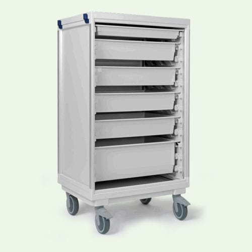 Carrello medico - B-M090 - ScanModul® - ospedaliero / per uso generale / con piano di appoggio