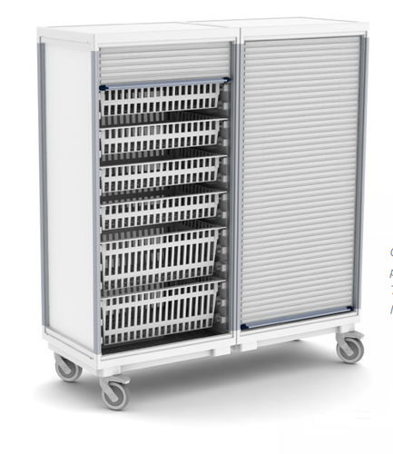Carrello ospedaliero - 40254100D - ScanModul® - con serrandina / con cestello / a doppia porta