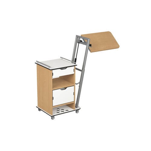 Comodino con rotelle - VIRGO LUX/M - Reha-Bed - con tavolino servitore integrato / con armadietto / con cassetti