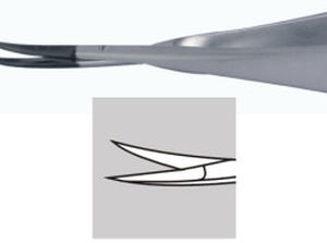 Forbici per chirurgia oftalmica - 40109A - HAI Laboratories - a balestra / par paziente umano / curva