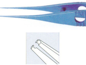 Pinza per oftalmologia - 30288T - HAI Laboratories - dritta / in titanio
