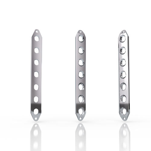 Placca di compressione per grandi frammenti ossei - 2715-003-01 - South America Implants - mediale / bloccata / in metallo