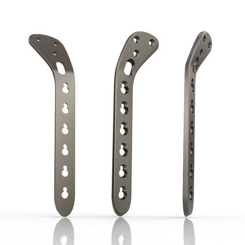 Placca di compressione per tibia - 2720-004 - South America Implants - prossimale / bloccata / in metallo