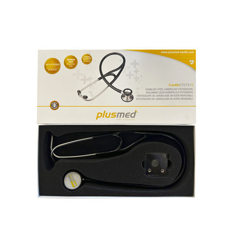 Stetoscopio cardiologico - CardioSteth I - Trimpeks Healthcare - a padiglione doppio / in acciaio inossidabile