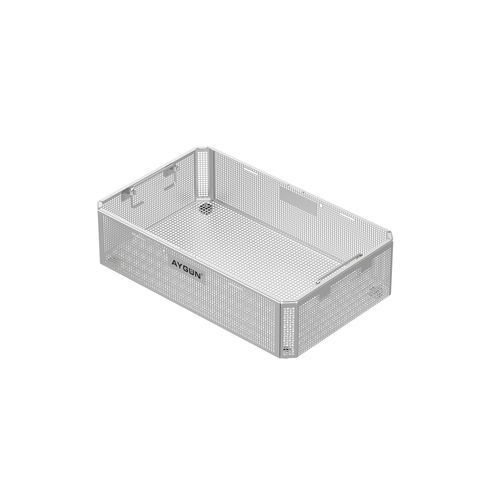 Cestello di sterilizzazione per strumenti - 3/4 Quarter Size - Aygun Surgical Instruments - in acciaio inossidabile / perforato