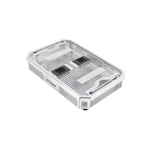 Cestello di sterilizzazione per strumenti - Dental Size Basket - Aygun Surgical Instruments - in acciaio inossidabile / perforato