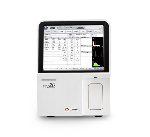 Analizzatore ematologico automatico - DH26 - Shenzhen Dymind Biotechnology Co., LTD - compatto / 21 parametri / con differenziazione di 3 parti