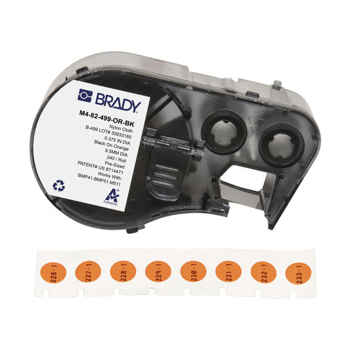 Etichetta criogenica - M4-82-499-OR-BK - Brady EMEA - resistente ai solventi / resistente al calore / autoclavabile
