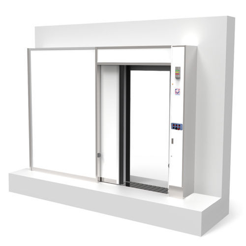Porta di radioprotezione - SPM  - Comecer - per medicina nucleare / scorrevole / in acciaio inossidabile