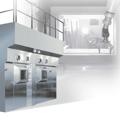 Cella schermata per radiofarmacia - Double - Comecer - con schermatura / in acciaio inossidabile