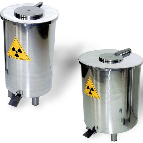 Contenitore di rifiuti radioattivi - CR series - Comecer - in acciaio inossidabile / blindato