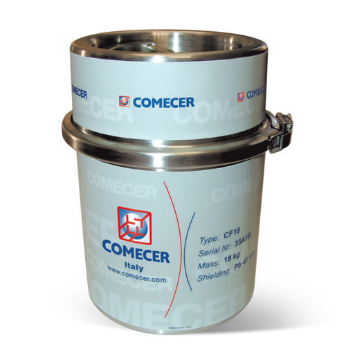 Contenitore per trasporto di materiale radioattivo - CF18-PB - Comecer - in acciaio inossidabile / blindato