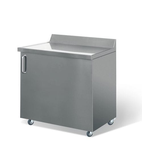 Banco da laboratorio in acciaio inossidabile - MOK-101 - Comecer - con schermatura