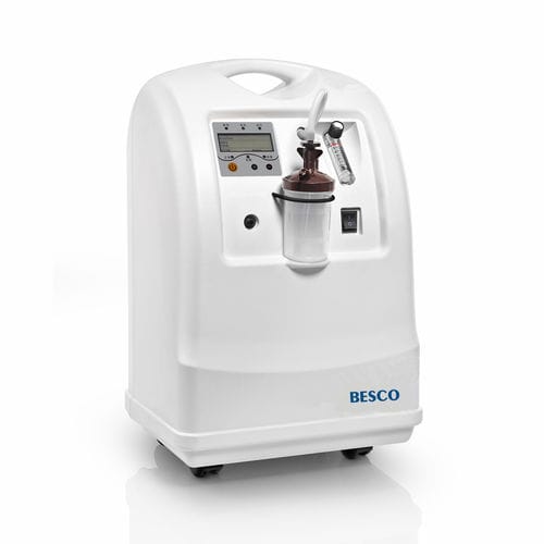 Concentratore di ossigeno per cure domiciliari - BES-OC09 - Besco Medical - con rotelle / a flusso continuo