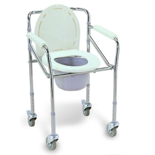 Sedia da toilette con braccioli - BES-BS034 - Besco Medical - con secchio / con rotelle / ad altezza regolabile