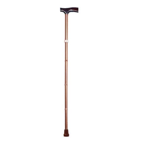 Bastone da passeggio con impugnatura a T - BES-WA10 - Besco Medical - ad altezza regolabile
