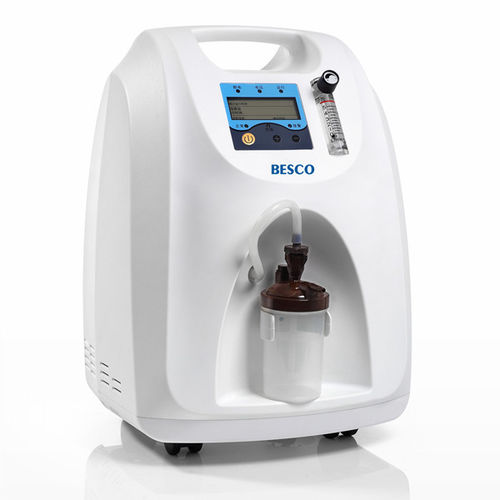 Concentratore di ossigeno medico - BES-OC18 - Besco Medical - con rotelle / a flusso continuo