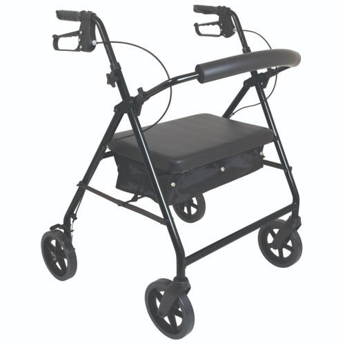 Deambulatore rollator a 4 ruote - BES-RL002 - Besco Medical - telaio in alluminio / con sedile / con cestello