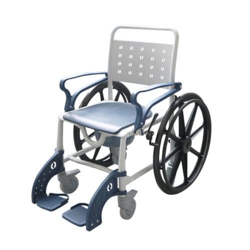 Sedia da toilette con braccioli - BES-BS039a - Besco Medical - con rotelle / con poggiapiedi / pieghevole
