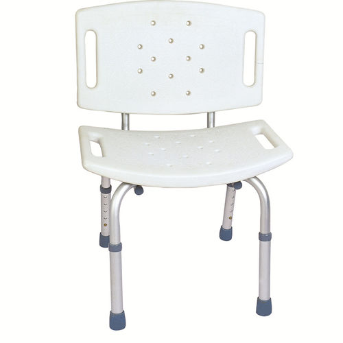 Sedia da doccia con schienale - BES-BS021 - Besco Medical - ad altezza regolabile