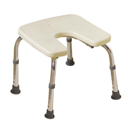 Sgabello da doccia senza schienale - BES-BS022 - Besco Medical - con apertura igienica / ad altezza regolabile
