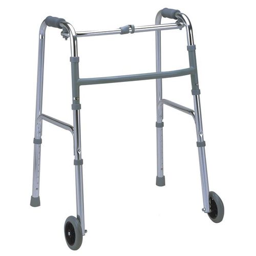 Deambulatore con 2 ruote - BES-WA19 - Besco Medical - ad altezza regolabile / pieghevole