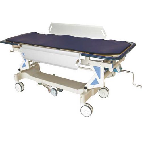 Barella con carrello di trasferimento - BES-HB067 - Besco Medical - manuale / ad altezza regolabile / con schienale regolabile