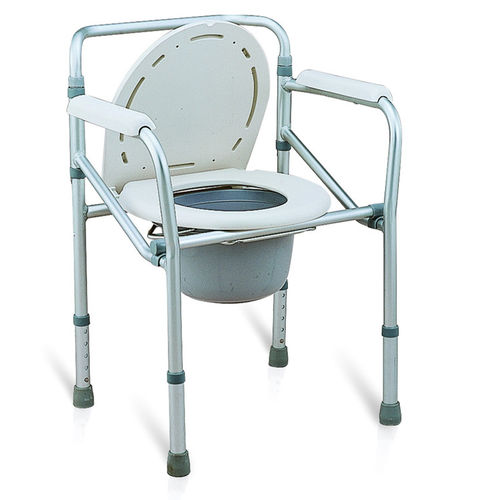 Sedia da toilette con braccioli - BES-BS035 - Besco Medical - con secchio / ad altezza regolabile