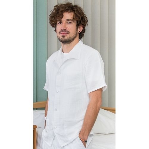 Casacca medica unisex - 02-000908 - TIMO - in poliestere / in cotone / lavabile