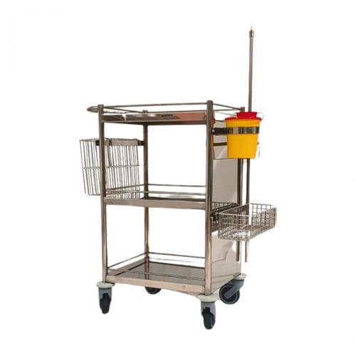 Carrello medico - 310613 - TIMO - multifunzione / in acciaio inossidabile / con cestello per rifiuti