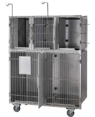 Gabbia veterinaria 5 scomparti - Foschi - di contenimento / per gatti / per cani