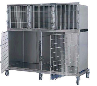Gabbia veterinaria 5 scomparti - Foschi - di contenimento / per gatti / per cani