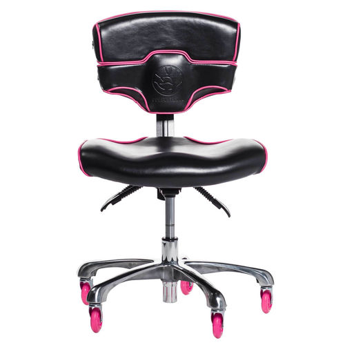 Sgabello per ambulatorio - MAKO LOW - ComfortSoul - ad altezza regolabile / con rotelle / nero