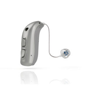 Audioprotesi mini RIC - Captivate - Sonic - con telecoil / grigia