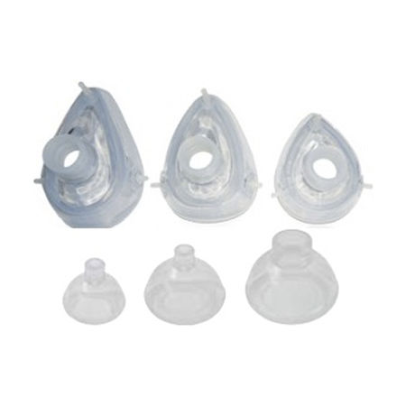 Maschera per ossigenoterapia in silicone - PN series - JG Moriya - riutilizzabile / trasparente