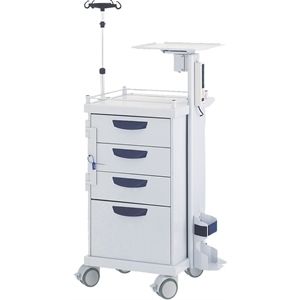 Carrello di emergenza - DM3390 - LANCO LTDA. - di trasporto / con portadefibrillatore / con portabombola di ossigeno