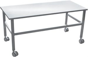 Tavolo da lavoro - LI1250 - LI1251 - LANCO LTDA. - rettangolare / in acciaio inossidabile / su rotelle