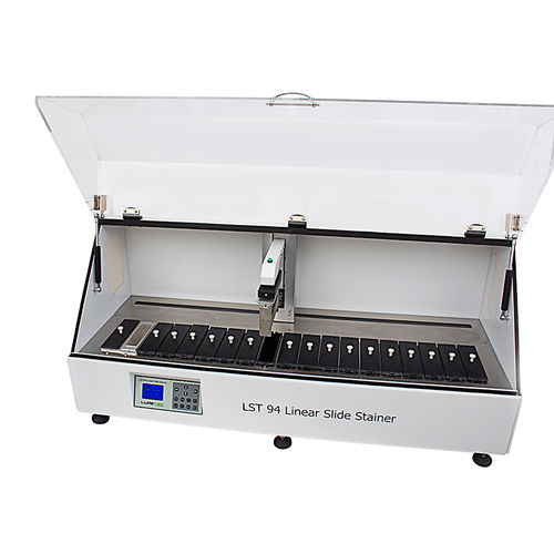 Sistema di preparazione dei campioni da laboratorio - LST94 - LUPETEC - per colorazione di vetrini / per tessuti / lineare