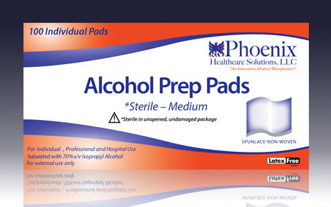 Tampone per alcool - PHOENIX HEALTHCARE SOLUTIONS, LLC - sterile